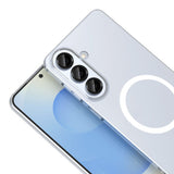 Galaxy S26 Plus Kamera Korumalı M-Safe Şarj Özellikli Şeffaf Zore London Sert PC Kapak