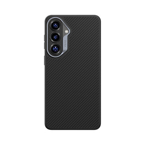 Galaxy S26 Plus Kılıf Karbon Fiber M-safe Şarj Özellikli Benks Hybrid ArmorPro 600D Kevlar Kapak