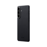 Galaxy S26 Plus Kılıf M-safe Şarj Özellikli 600D Aramid Karbon Fiber Pitaka Edge Serisi Black-Grey Twill Kapak