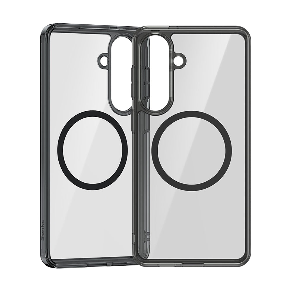 Galaxy S26 Plus Kılıf M-safe Şarj Özellikli Benks ​​​​​​Crystal Serisi Şeffaf Kapak