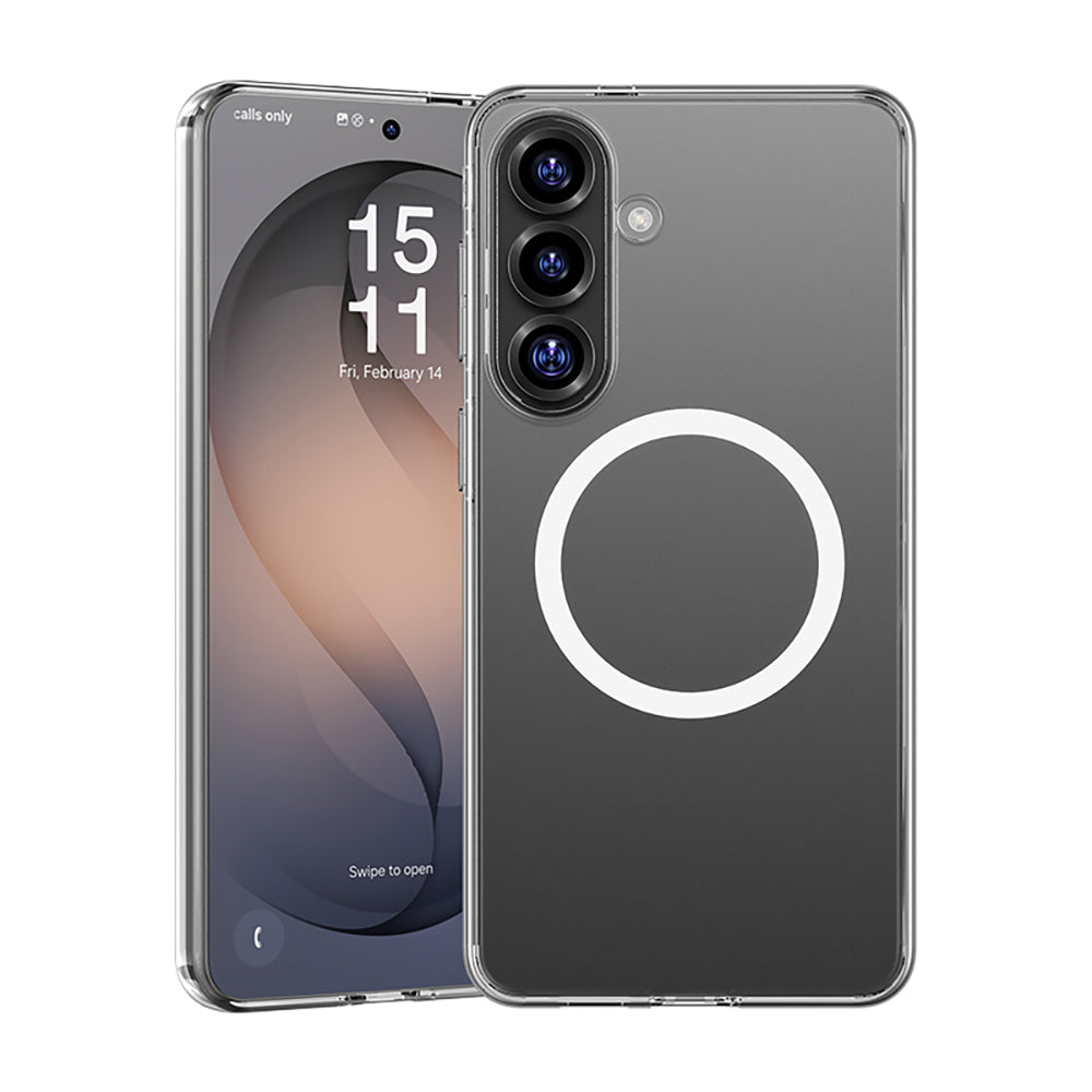 Galaxy S26 Plus Kılıf M-safe Şarj Özellikli Benks Magnetik Crystal Serisi Şeffaf Kapak