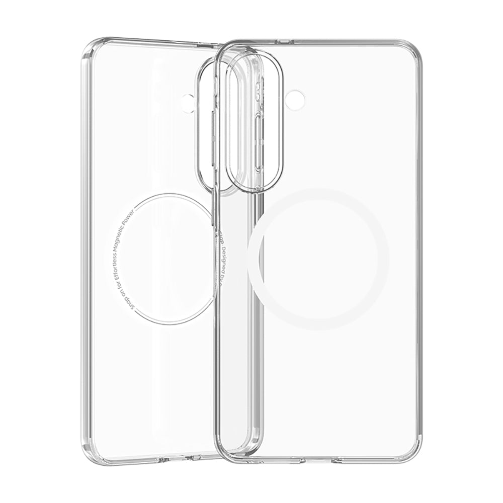 Galaxy S26 Plus Kılıf M-safe Şarj Özellikli Benks Magnetik Crystal Serisi Şeffaf Kapak