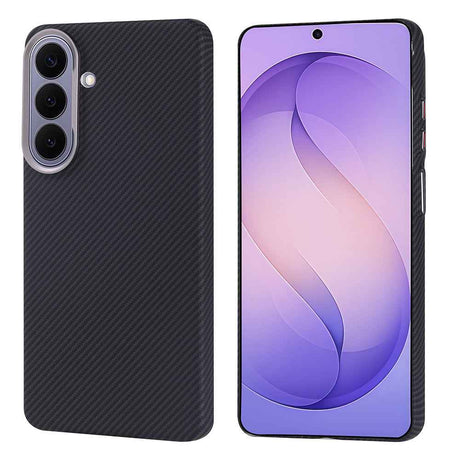 Galaxy S26 Plus Kılıf M-safe Şarj Özellikli Karbon Fiber Görünümlü Zore Nekst Kapak