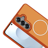 Galaxy S26 Plus Kılıf M-Safe Şarj Özellikli Metal Kamera Çerçeveli Zore Sanremo Silikon Kapak