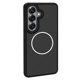 Galaxy S26 Plus Kılıf M-Safe Şarj Özellikli Metal Kamera Çerçeveli Zore Sanremo Silikon Kapak