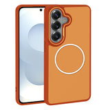 Galaxy S26 Plus Kılıf M-Safe Şarj Özellikli Metal Kamera Çerçeveli Zore Sanremo Silikon Kapak