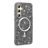 Galaxy S26 Plus Kılıf Pırlanta Tasarımlı M-safe Şarj Özellikli Zore Mozaik Silikon Kapak