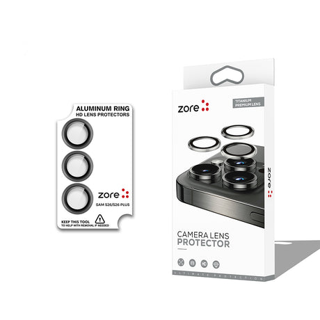 Galaxy S26 Plus Zore CL-12 Premium Safir Parmak İzi Bırakmayan Anti-Reflective Kamera Lens Koruyucu