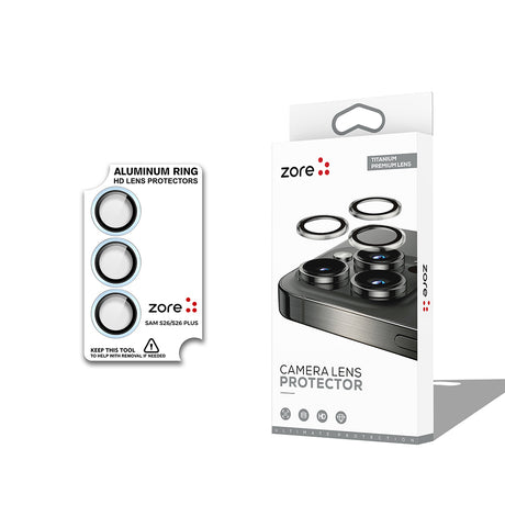 Galaxy S26 Plus Zore CL-12 Premium Safir Parmak İzi Bırakmayan Anti-Reflective Kamera Lens Koruyucu