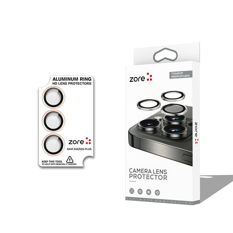 Galaxy S26 Plus Zore CL-12 Premium Safir Parmak İzi Bırakmayan Anti-Reflective Kamera Lens Koruyucu