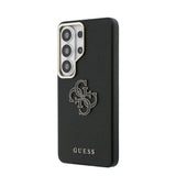 Galaxy S26 Ultra Kılıf Guess Orjinal Lisanslı Grained Yazı ve 4G Büyük Metal Logolu Kapak