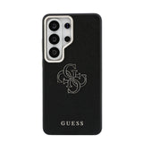 Galaxy S26 Ultra Kılıf Guess Orjinal Lisanslı Grained Yazı ve 4G Büyük Metal Logolu Kapak