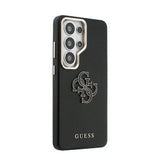Galaxy S26 Ultra Kılıf Guess Orjinal Lisanslı Grained Yazı ve 4G Büyük Metal Logolu Kapak