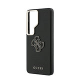 Galaxy S26 Ultra Kılıf Guess Orjinal Lisanslı Grained Yazı ve 4G Büyük Metal Logolu Kapak
