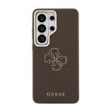 Galaxy S26 Ultra Kılıf Guess Orjinal Lisanslı Grained Yazı ve 4G Büyük Metal Logolu Kapak