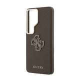 Galaxy S26 Ultra Kılıf Guess Orjinal Lisanslı Grained Yazı ve 4G Büyük Metal Logolu Kapak