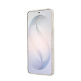 Galaxy S26 Ultra Kılıf Guess Orjinal Lisanslı M-safe Şarj Özellikli Gold Metal Kamera Çerçeveli Taşlı Üçgen Logo 4G Desenli Kapak