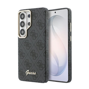 Galaxy S26 Ultra Kılıf Guess Orjinal Lisanslı M-safe Şarj Özellikli Script Yazı Logolu 4G Desenli Kapak