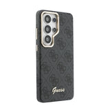 Galaxy S26 Ultra Kılıf Guess Orjinal Lisanslı M-safe Şarj Özellikli Script Yazı Logolu 4G Desenli Kapak