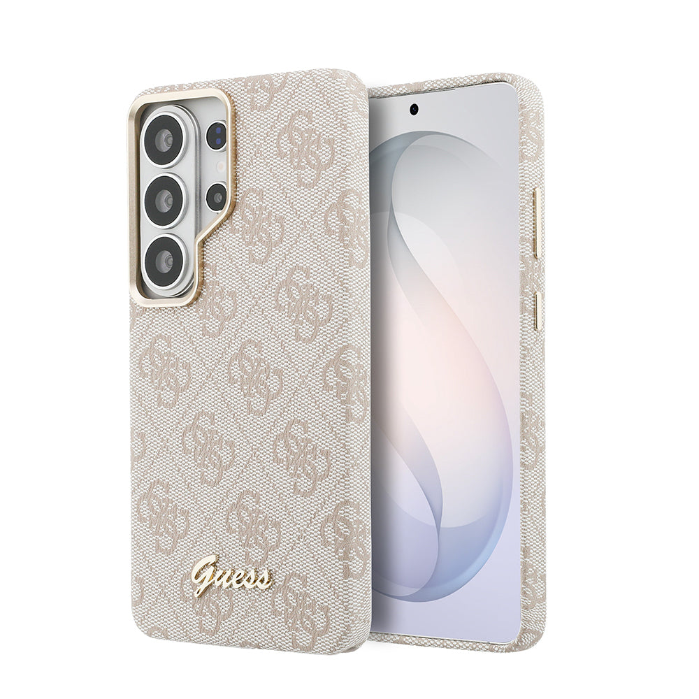 Galaxy S26 Ultra Kılıf Guess Orjinal Lisanslı M-safe Şarj Özellikli Script Yazı Logolu 4G Desenli Kapak