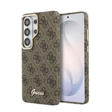 Galaxy S26 Ultra Kılıf Guess Orjinal Lisanslı M-safe Şarj Özellikli Script Yazı Logolu 4G Desenli Kapak