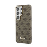 Galaxy S26 Ultra Kılıf Guess Orjinal Lisanslı M-safe Şarj Özellikli Script Yazı Logolu 4G Desenli Kapak