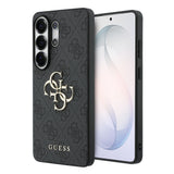 Galaxy S26 Ultra Kılıf Guess Orjinal Lisanslı PU Deri Büyük Metal Logo Dizaynlı Kapak