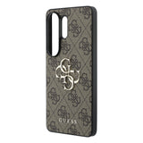 Galaxy S26 Ultra Kılıf Guess Orjinal Lisanslı PU Deri Büyük Metal Logo Dizaynlı Kapak