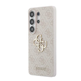 Galaxy S26 Ultra Kılıf Guess Orjinal Lisanslı PU Deri Büyük Metal Logo Dizaynlı Kapak