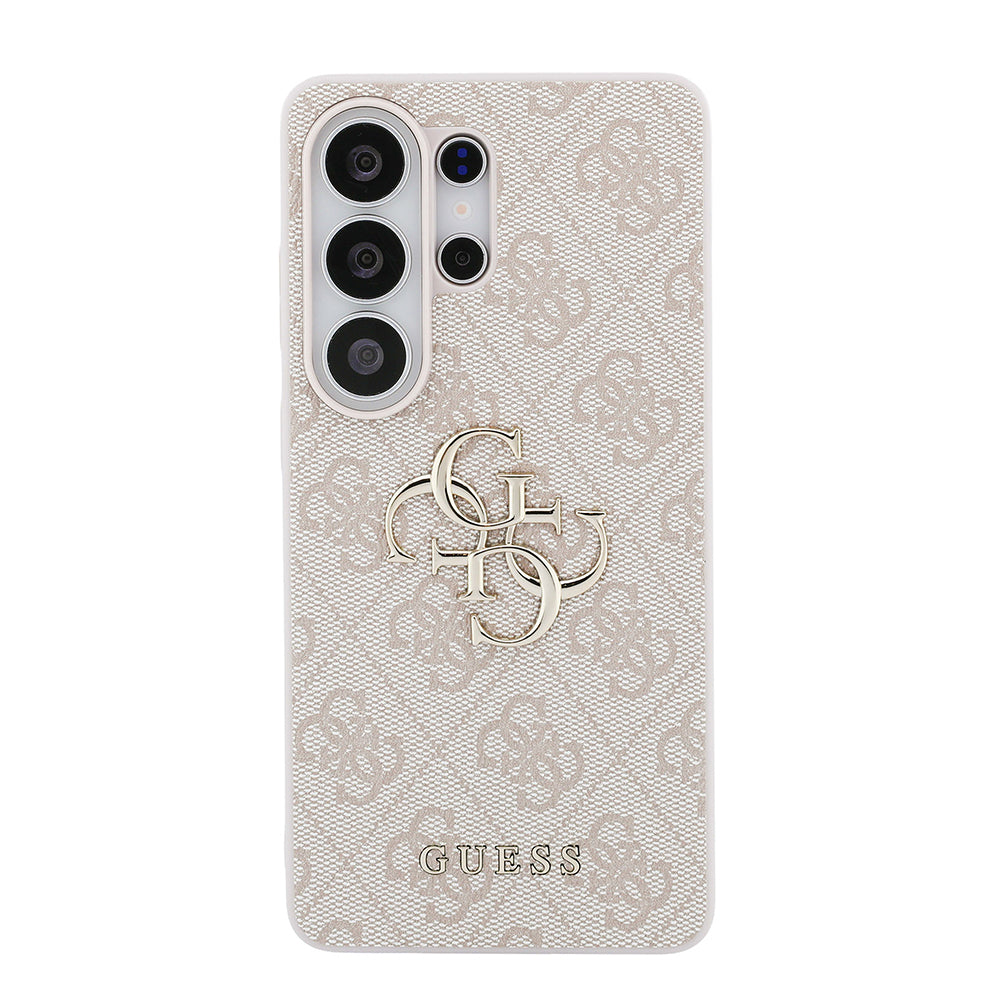Galaxy S26 Ultra Kılıf Guess Orjinal Lisanslı PU Deri Büyük Metal Logo Dizaynlı Kapak