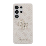 Galaxy S26 Ultra Kılıf Guess Orjinal Lisanslı PU Deri Büyük Metal Logo Dizaynlı Kapak