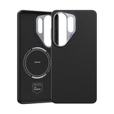 Galaxy S26 Ultra Kılıf Karbon Fiber M-safe Şarj Özellikli Benks Hybrid ArmorPro 600D Kevlar Kapak