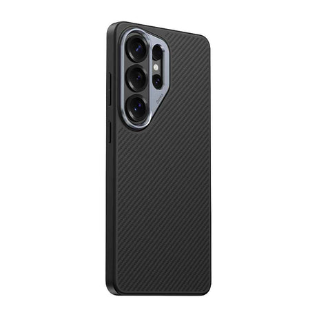Galaxy S26 Ultra Kılıf Karbon Fiber M-safe Şarj Özellikli Benks Hybrid ArmorPro 600D Kevlar Kapak