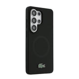 Galaxy S26 Ultra Kılıf Lacoste Orjinal Lisanslı M-safe Şarj Özellikli İkonik Logolu Metal Kamera Çerçeveli Silikon Kapak