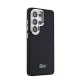 Galaxy S26 Ultra Kılıf Lacoste Orjinal Lisanslı PU Pike Desenli Arka Yüzey İkonik Timsah Metal Logolu Kapak