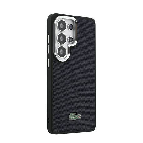 Galaxy S26 Ultra Kılıf Lacoste Orjinal Lisanslı PU Pike Desenli Arka Yüzey İkonik Timsah Metal Logolu Kapak