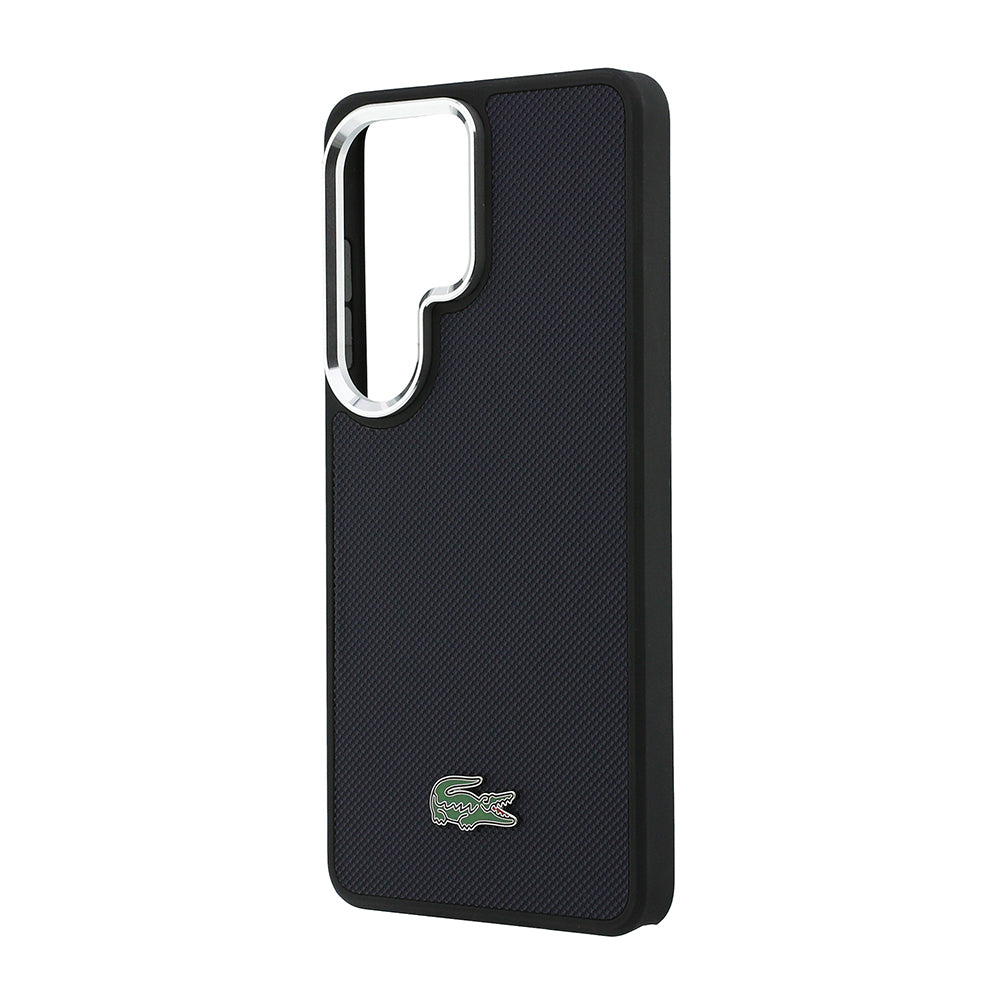 Galaxy S26 Ultra Kılıf Lacoste Orjinal Lisanslı PU Pike Desenli Arka Yüzey İkonik Timsah Metal Logolu Kapak