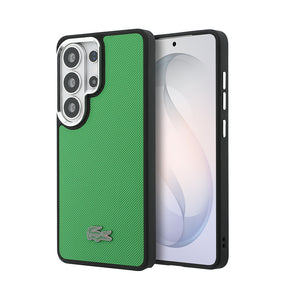 Galaxy S26 Ultra Kılıf Lacoste Orjinal Lisanslı PU Pike Desenli Arka Yüzey İkonik Timsah Metal Logolu Kapak
