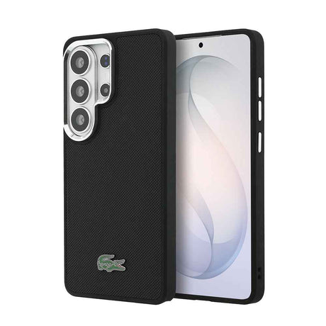 Galaxy S26 Ultra Kılıf Lacoste Orjinal Lisanslı PU Pike Desenli Arka Yüzey İkonik Timsah Metal Logolu Kapak