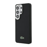 Galaxy S26 Ultra Kılıf Lacoste Orjinal Lisanslı PU Pike Desenli Arka Yüzey İkonik Timsah Metal Logolu Kapak