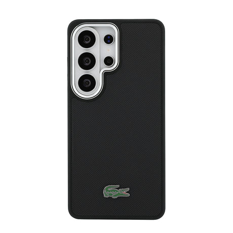 Galaxy S26 Ultra Kılıf Lacoste Orjinal Lisanslı PU Pike Desenli Arka Yüzey İkonik Timsah Metal Logolu Kapak