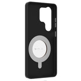 Galaxy S26 Ultra Kılıf M-safe Şarj Özellikli 360° Standlı Basit Mat Deri Desenli Youngkit Tech Leather Serisi Kapak
