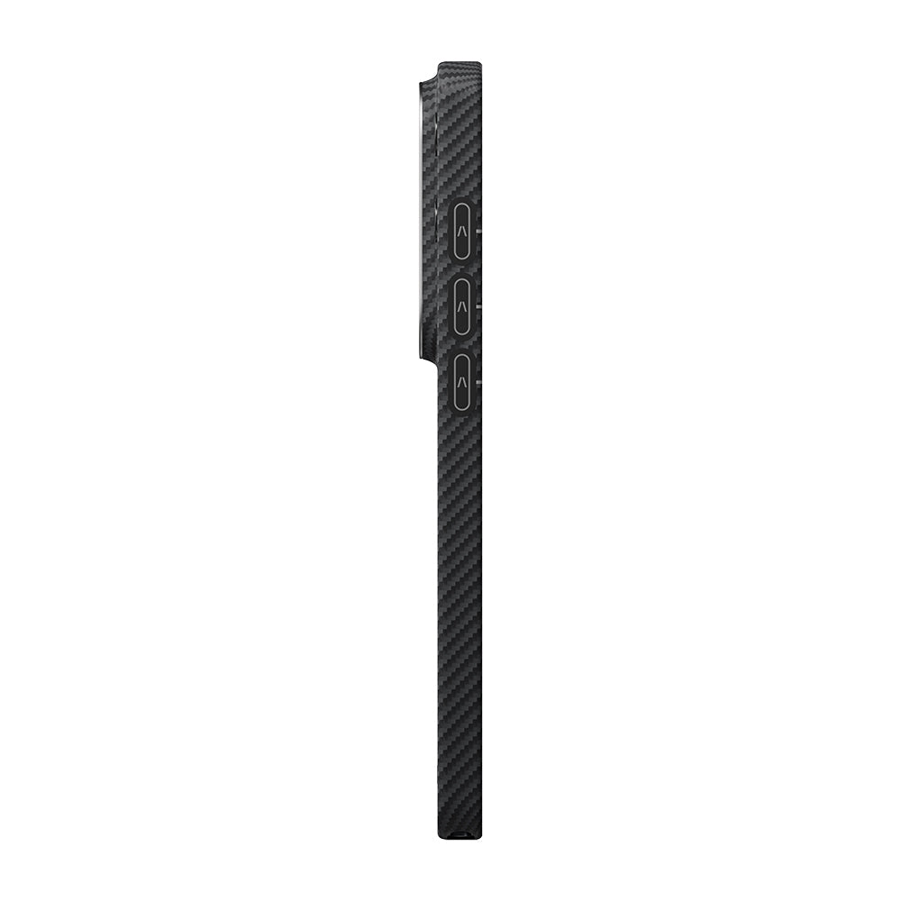 Galaxy S26 Ultra Kılıf M-safe Şarj Özellikli 600D Aramid Karbon Fiber Pitaka Ultra-Slim Classic Serisi Black-Grey Twill Kapak
