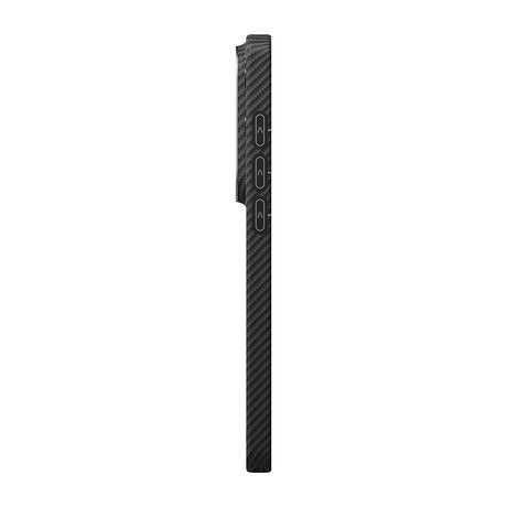Galaxy S26 Ultra Kılıf M-safe Şarj Özellikli 600D Aramid Karbon Fiber Pitaka Ultra-Slim Classic Serisi Black-Grey Twill Kapak
