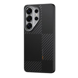 Galaxy S26 Ultra Kılıf M-safe Şarj Özellikli 600D Metal Kamera Çerçeveli Raptic Aramid Dual Serisi Karbon Kapak