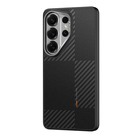 Galaxy S26 Ultra Kılıf M-safe Şarj Özellikli 600D Metal Kamera Çerçeveli Raptic Aramid Dual Serisi Karbon Kapak