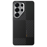 Galaxy S26 Ultra Kılıf M-safe Şarj Özellikli 600D Metal Kamera Çerçeveli Raptic Aramid Dual Serisi Karbon Kapak
