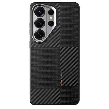 Galaxy S26 Ultra Kılıf M-safe Şarj Özellikli 600D Metal Kamera Çerçeveli Raptic Aramid Dual Serisi Karbon Kapak