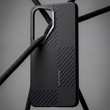 Galaxy S26 Ultra Kılıf M-safe Şarj Özellikli 600D Metal Kamera Çerçeveli Raptic Aramid Dual Serisi Karbon Kapak
