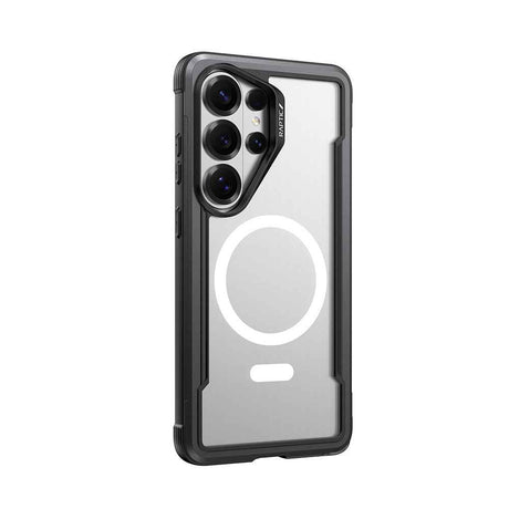 Galaxy S26 Ultra Kılıf M-safe Şarj Özellikli Airbagli Raptic Shield Serisi Şeffaf Arka Yüzey Kapak